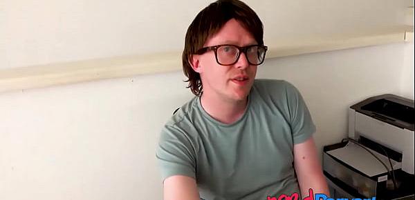  Interviewed teen tricked into sucking nerd dick